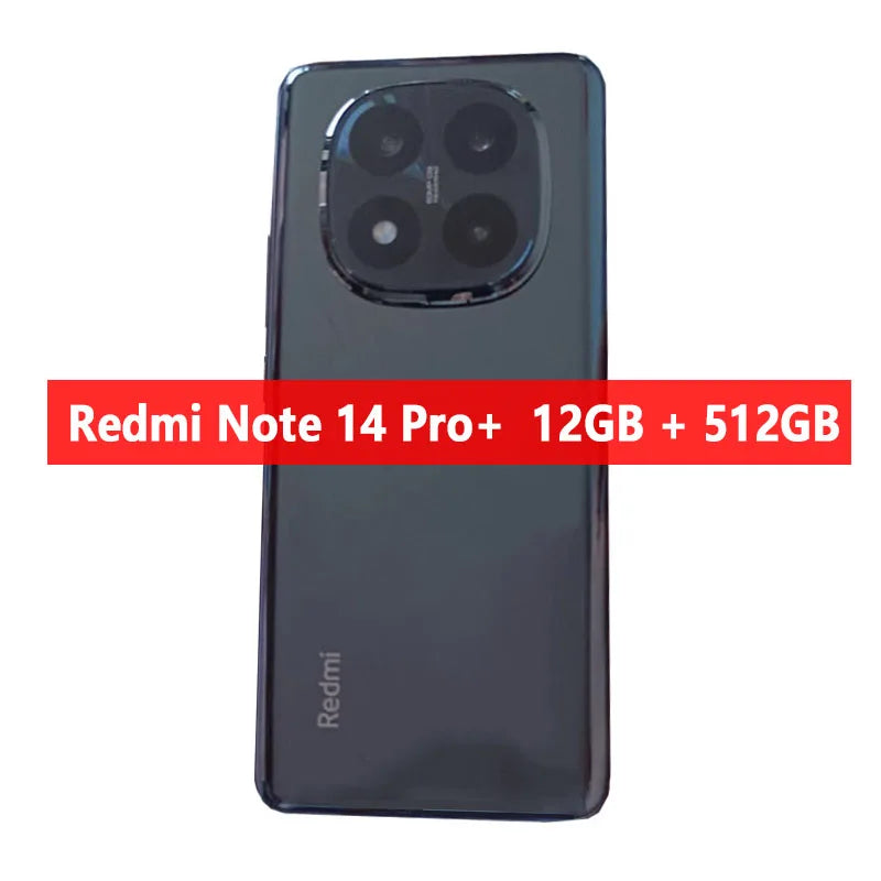NOUVEAU Smartphone Xiaomi Redmi Note 14 Pro Plus 5G Version CN Snapdragon ® Écran 7S Gen3 6,67