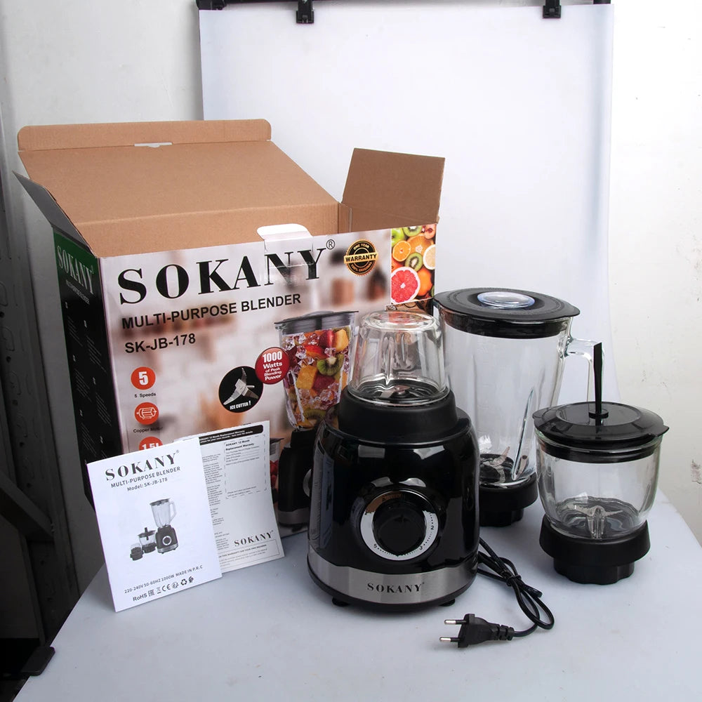 Houselin-Mélangeur professionnel pour boissons aux fruits congelés, robot culinaire, shakes et smokies, Chlorfor, 1000W