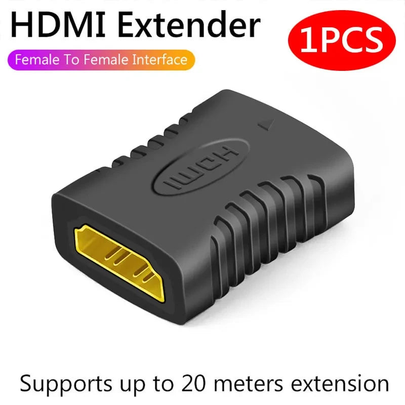 Prolongateur HDMI 4K Convertisseur Femelle À Femelle Extension Adaptateur Audio Pour Moniteur Affichage Ordinateur Portable PS4 / 3 PC TV Extension de Câble Hdmi
