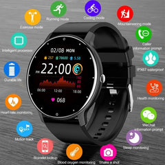 ZL02 hommes montre intelligente plein écran tactile Sport Fitness Tracker IP68 étanche Bluetooth appel Smartwatch pour Xiaomi hommes femmes 2025