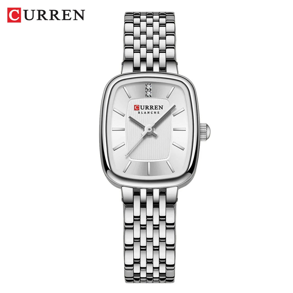 CURREN 9093 mode Quartz femmes montre Simple élégant cadran carré or bracelet en acier inoxydable étanche loisirs affaires montres