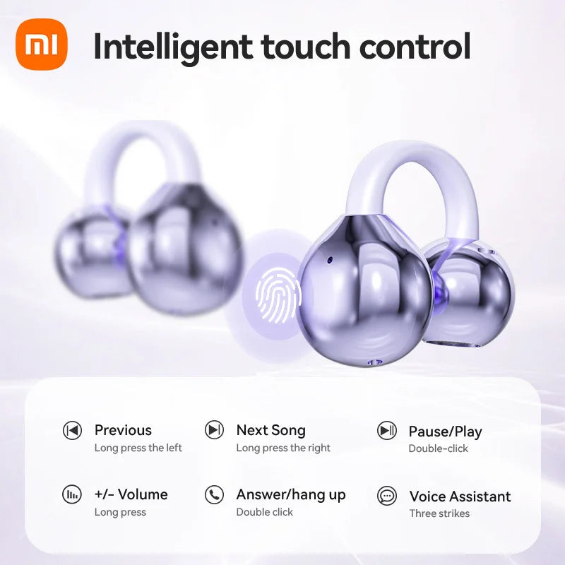 XIAOMI Mijia écouteur sans fil oreille ouverte M91 pince d'oreille ENC casque Bluetooth 5.4 HD appel contrôle tactile casque pour Android iOS