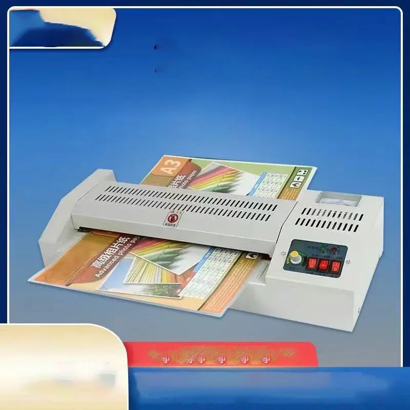 Plastifieuse métallique à température réglable, niveau 320A1, Machine à plastifier Photo A3 chaude et froide pour bureau/maison, 4 rouleaux 320mm