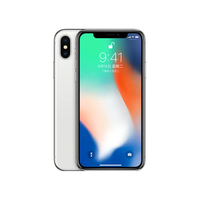 Original utilisé Apple iPhone X débloqué 4G téléphone portable Face ID 5.8 "64/256GB ROM 12MP IOS NFC caméra Hexa-core Smartphones