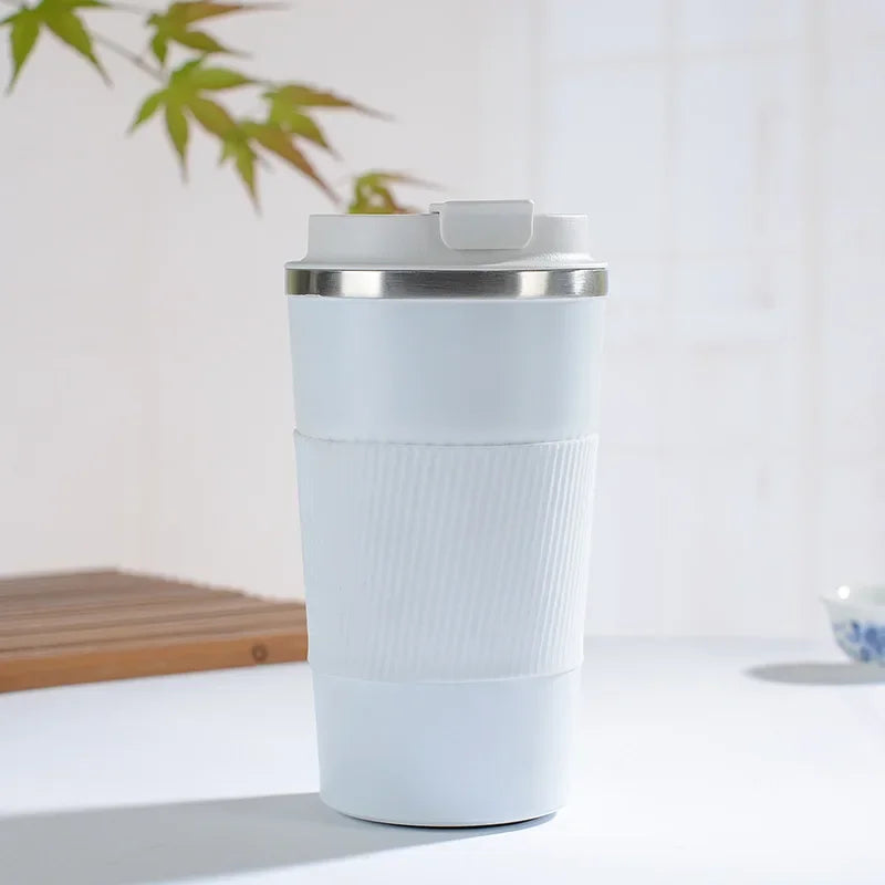 Tasse à café en acier inoxydable de 380ml 510ml, tasse thermique Garrafa Termica café Copo Termico Caneca, bouteille isolée antidérapante pour voiture de voyage