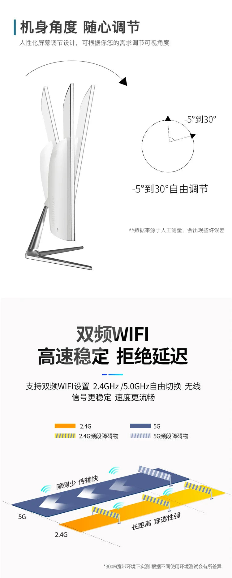 I7 haut de gamme affichage indépendant ultra-mince tout-en-un ordinateur octa-core bureau à domicile console de bureau de jeu