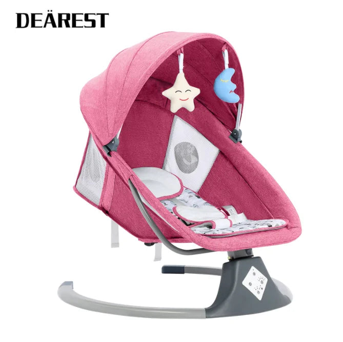 IMBABY-Chaise à Bascule pour Bébé, Berceau Intelligent, Balançoire Électrique pour Enfants, Chaise Longue Réglable pour Bébé, Berceau avec Musique