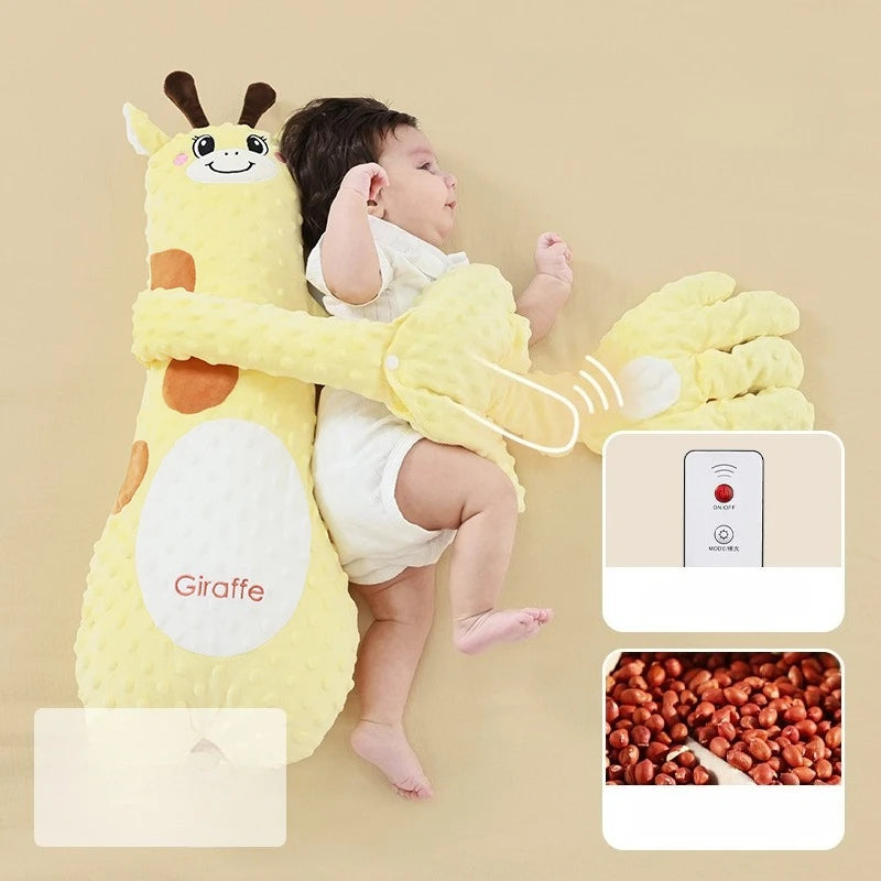 Poupée de tapotement pour bébé, avec paume apaisante, télécommande, oreiller électrique pour les mains, palmier apaisant, cadeau pour nouveau-né