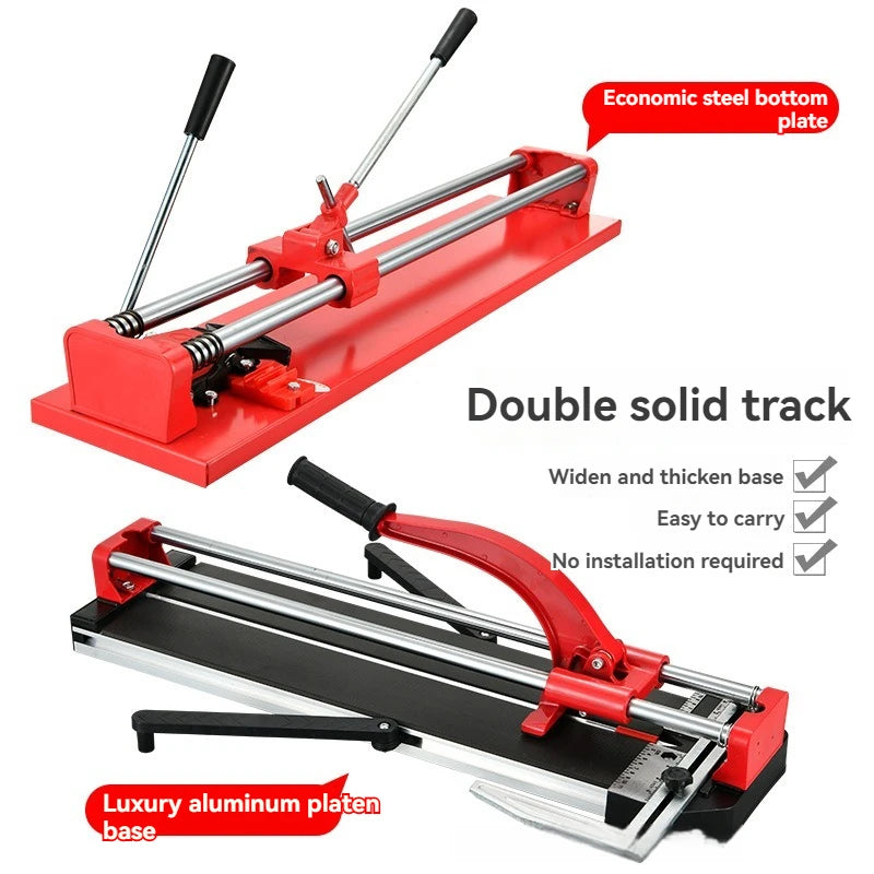 Machine Manuelle de Découpe de Carreaux, Poussoir de Carreaux Muraux, Alliage d'Aluminium, Double Piste, Infrarouge, Céramique B