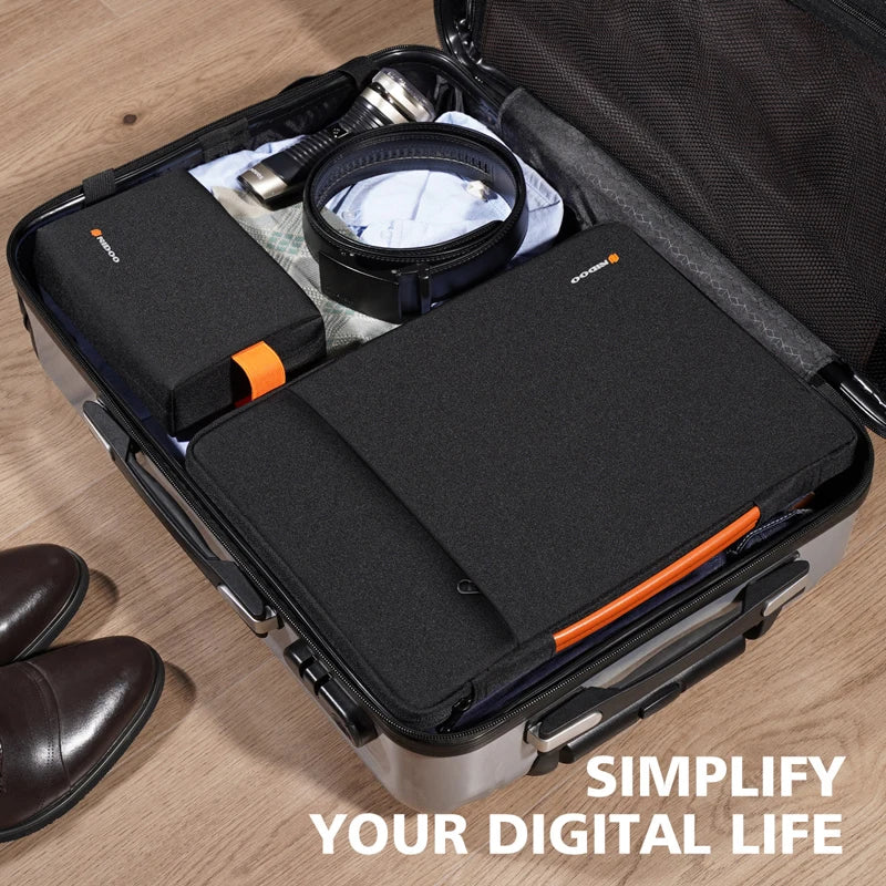 NIDOO pochette d'ordinateur 13.3 14 15 pouces étanche pochette pour ordinateur portable pour Macbook étui M1 Air Pro 13 15 Huawei sac à main porte-documents