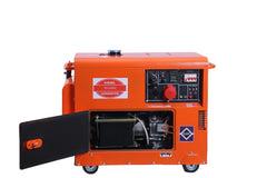 Ensemble générateur Diesel silencieux 3KVA 5KVA 8KVA, pour usage domestique et extérieur, alternateur triphasé, bon prix