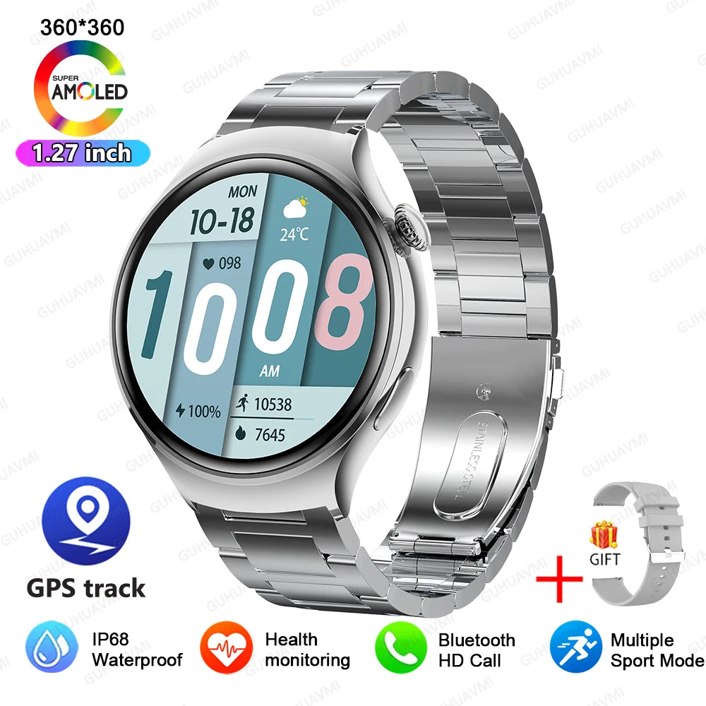 Montre connectée pour femmes, écran AMOLED HD, GPS, fréquence cardiaque, appel Bluetooth, étanche, pour l'extérieur, pour Xiaomi Ultra, nouvelle collection 2025