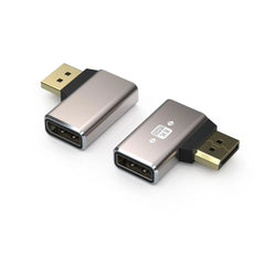 DP mâle à femelle coude à Angle droit de 90 degrés affichage de carte graphique d'ordinateur convertisseur Displayport 4K144hz tête de direction HD 8k