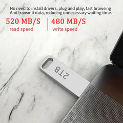 Xiaomi 2 to USB 3.2 clé USB haute vitesse métal U disque TypeC clé mémoire étanche SSD stockage PC téléphone transfert de données Portable