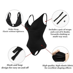 Licou Body V profond Camisole sangle réglable Shapewear haut ventre contrôle femmes Sexy string corps Shaper sans couture Fajas 2025