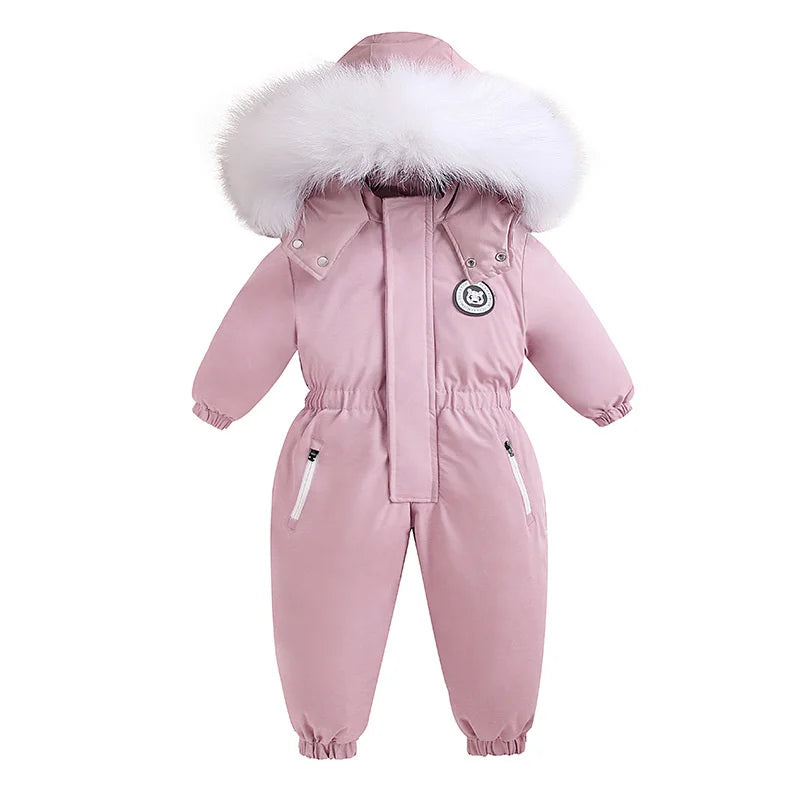 -30 degrés hiver Ski costume Plus velours bébé combinaison garçon salopette chaud enfants enfant en bas âge fille vêtements enfants vêtements manteau pardessus