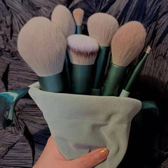 Ensemble de pinceaux de maquillage doux et moelleux, 13 pièces, pour fond de teint, Blush, poudre, fard à paupières, mélange Kabuki, outil de beauté
