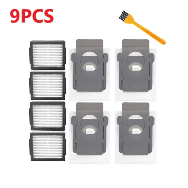 Sac à poussière avec filtre Hepa pour brosse latérale principale, pièces de rechange pour aspirateur Robot iRobot Roomba i3 i4 i6 i7 i8 j7 E5 E6 E7, accessoires