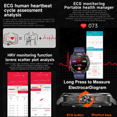 2025 nouveau pour Samsung Galaxy montre 7 acide urique pression artérielle oxygène sanguin analyse du corps montre intelligente ECG + PPG horloge Smartwatch hommes