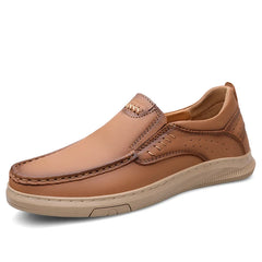 Mocassins en cuir faits à la main pour hommes, chaussures de conduite décontractées, baskets plates confortables et souples, haute qualité, luxe