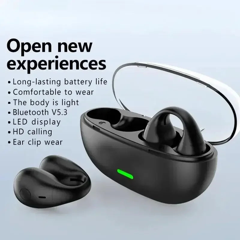 S22 Earclip sans fil Bluetooth casque OWS tactile lumière Mini haute qualité bouchons d'oreilles Anti-transpiration HD son stéréo universel casque