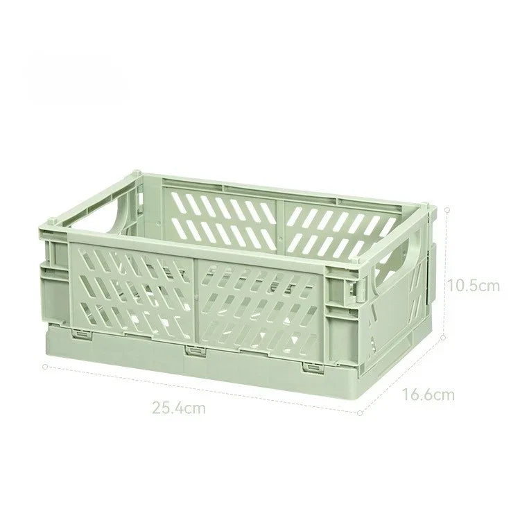 Caisse de rangement pliable en plastique, panier pliable, empilable, mignon, maquillage, bijoux, jouets, boîtes pour boîte de rangement, organisateur Portable