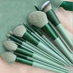 Ensemble de pinceaux de maquillage doux et moelleux, 13 pièces, pour fond de teint, Blush, poudre, fard à paupières, mélange Kabuki, outil de beauté