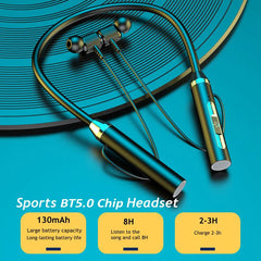 Écouteurs Bluetooth casque sans fil magnétique HIFI Sport tour de cou suspendu au cou TWS écouteurs sans fil Bluetooth casque avec micro