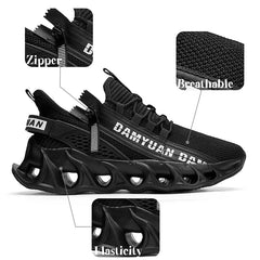 Chaussures de course légères à semelles souples pour hommes, baskets de sport décontractées et respirantes, tendance, nouvelle collection printemps et automne