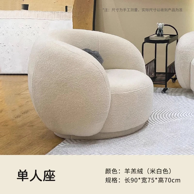 Canapé de salon moderne nordique salon minimaliste blanc canapé de salon relaxant canapé romantique Divani Da Soggiorno meubles