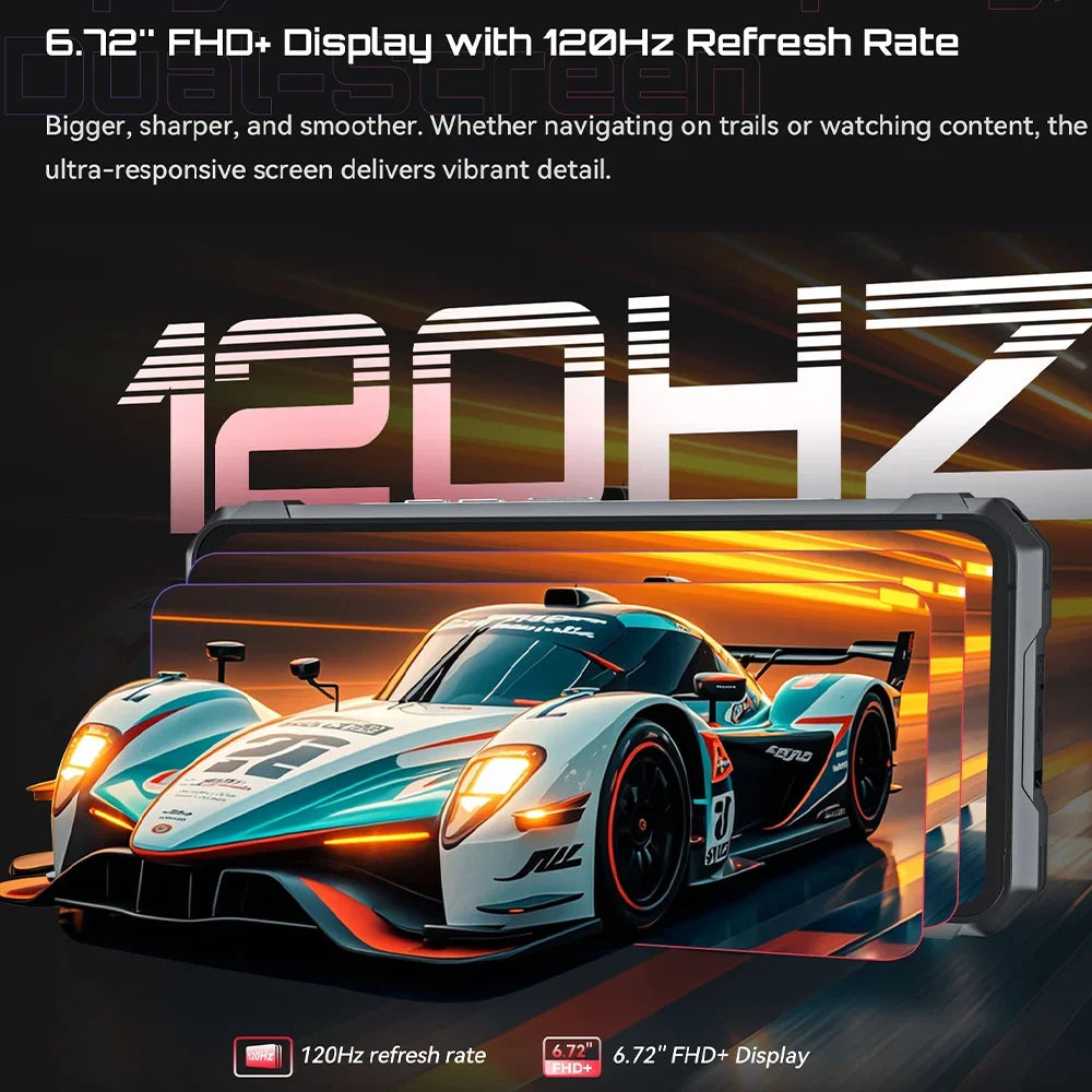 Cubot Smartphone robuste Kingkong 11 Android 15 dimension 7025 5G téléphone portable 16GB + 256GB 10200mAh 108MP 33W téléphone portable NFC