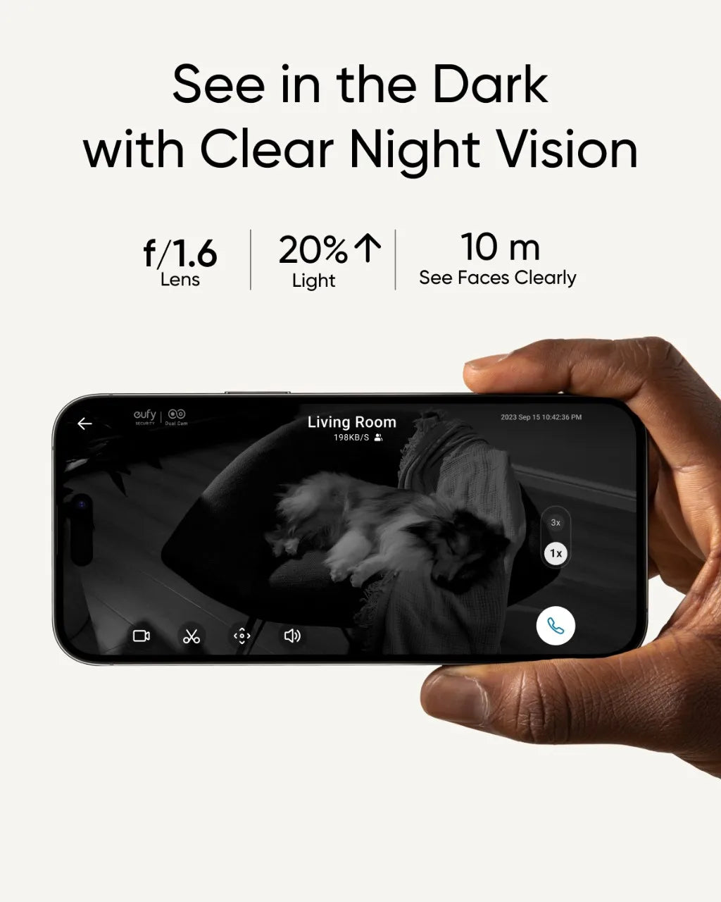 eufy Security Indoor Cam S350 Double caméras 4K 8MP Caméra de sécurité bébé 8 × Zoom 360 °   Caméra de surveillance PTZ humaine/animal de compagnie AI Wifi