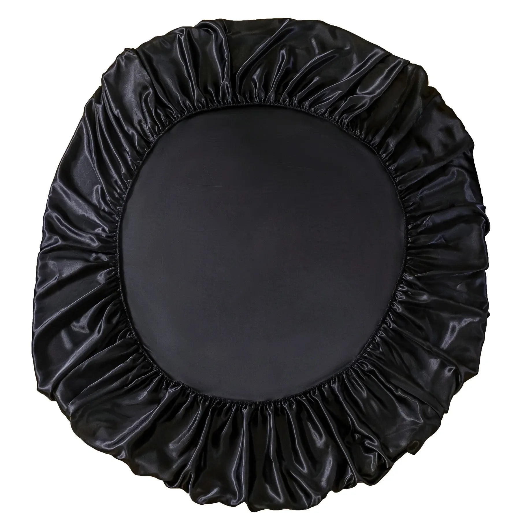 Drap-housse en Satin imitation soie avec bandes élastiques, couvre-matelas antidérapant et réglable, bonnet de lit, double, Queen, King