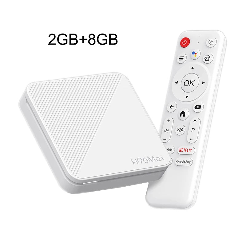 Boîtier TV intelligent H313 H96 MAX Android 14.0 Wifi6 BT5.0 4K, Assistant vocal à distance, lecteur multimédia, décodeur Android 2 go 16 go 8 go