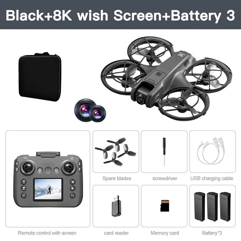 Xiaomi V666 MINI Drone 4K professionnel WIFI 5G Dron évitement d'obstacles sans brosse Altitude Mode sans tête RC quadrirotor FPV jouets