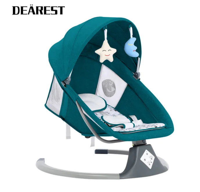 IMBABY-Chaise à Bascule pour Bébé, Berceau Intelligent, Balançoire Électrique pour Enfants, Chaise Longue Réglable pour Bébé, Berceau avec Musique