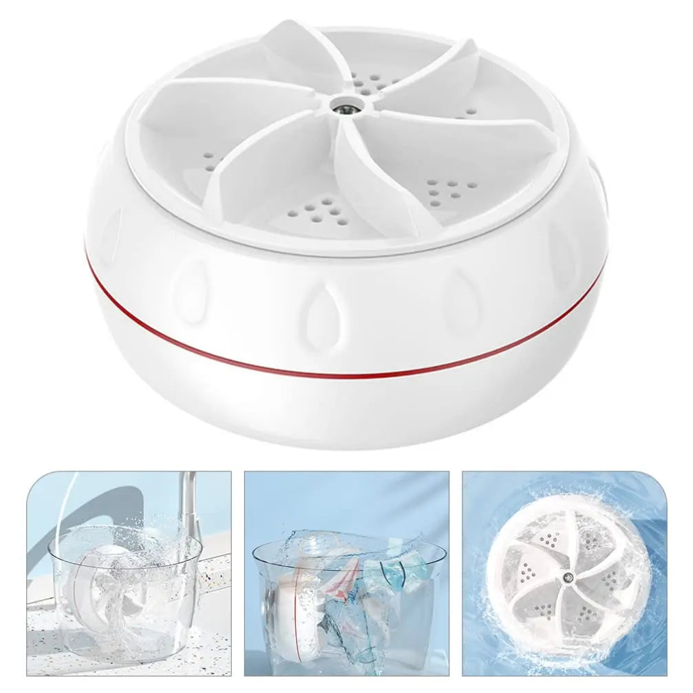 Mini Machine à Laver à Turbine Ultrasonique pour Vêtements de Bébé, Lave-illant Portable, Hôtel de Voyage pour Livres, Chaussettes et Sous-Vêtements