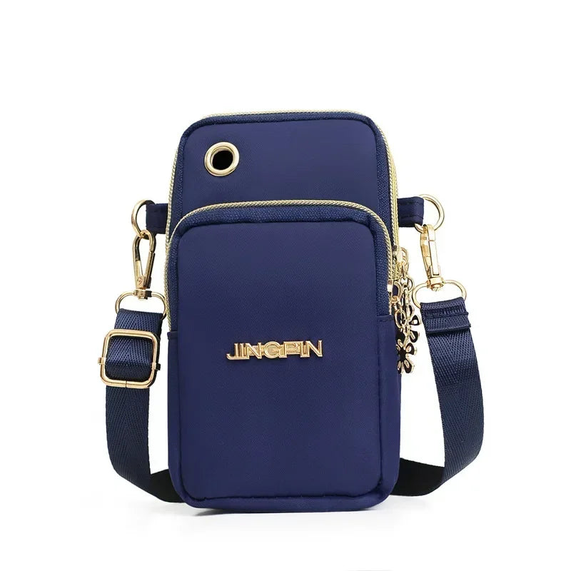 Sac à bandoulière pour téléphone portable pour femme, mini sacs, sac à monnaie de la colonne vertébrale, couverture de course au cou, portefeuille à 3 couches, mode pour maman