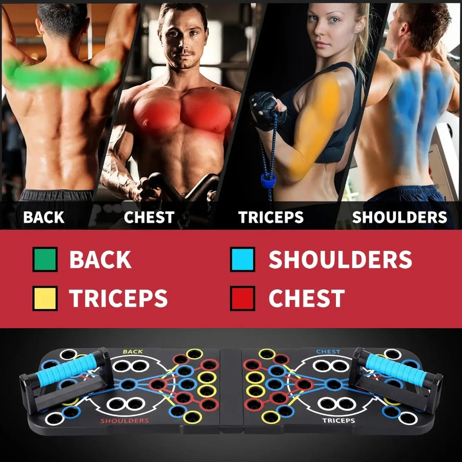 Planche de soutien Push Up, exercice multifonctionnel de la poitrine et des muscles abdominaux, planche d'entraînement domestique pour hommes et femmes, Fitness