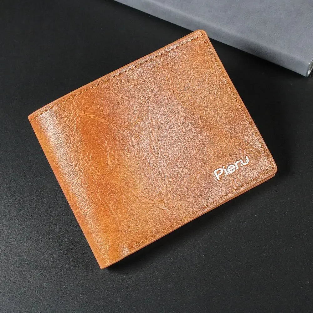 Men Purse Black Coin Wallet Male Business Id Cards Holder Pu Leather Multiple Slot Casual Large Capacity Dollar Coin Money Bags