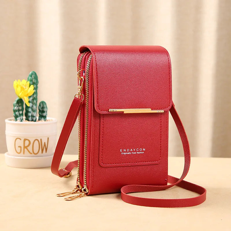 Buylor sac à main femme écran tactile sac à main pour téléphone portable sac à bandoulière femme pas cher petit portefeuille en cuir souple bandoulière сумка ж Dönusen