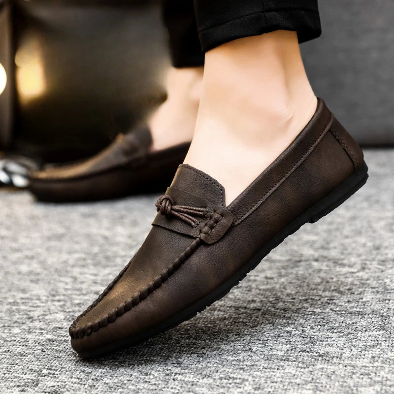 Hommes Mocassins Slip On Classique Hommes Mocassins Mode Cuir Casual Chaussures Pour Hommes Appartements Chaussures Plus La Taille 39-44