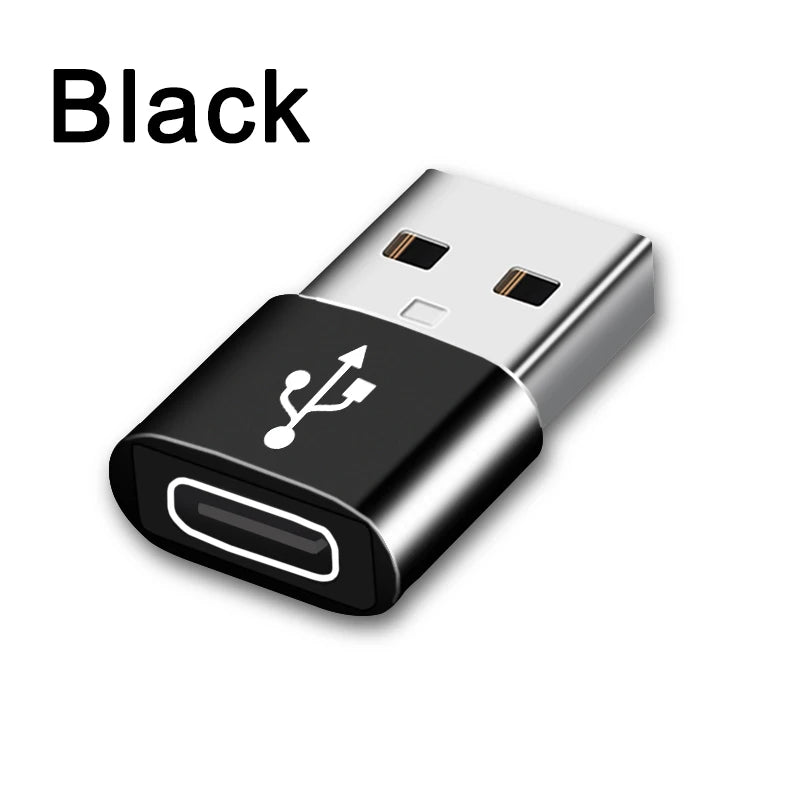 Adaptateur pour téléphone mobile Convertisseur USB C mâle vers femelle Convertisseur USB Type-C pour ordinateurs portables PC
