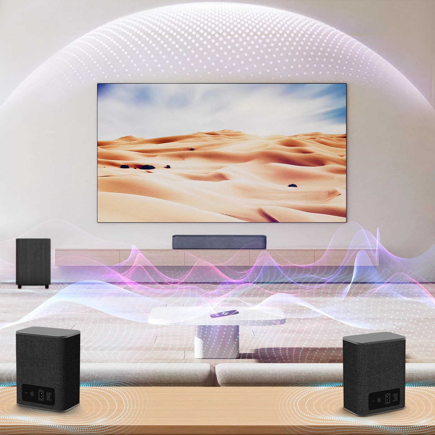 Barre de son MECOOL Android 12 certifiée Google Netflix Dolby Atmos Dolby Vision 4 + 32G son Surround Home Media cinéma