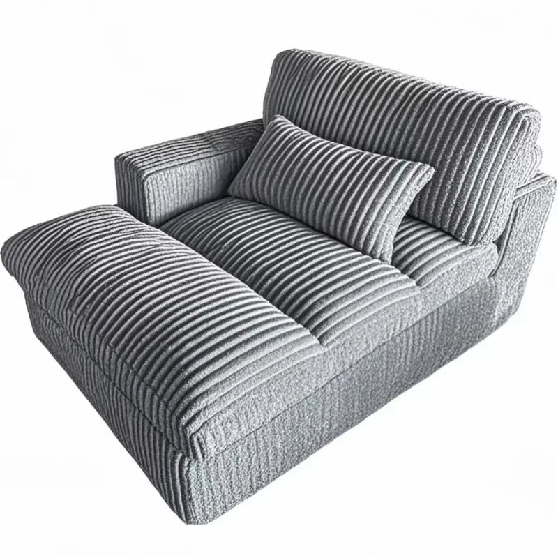 Canapé-lit Double en velours côtelé de luxe, Style italien rétro, pour salon, Compression sous vide, lavable, personnalisable