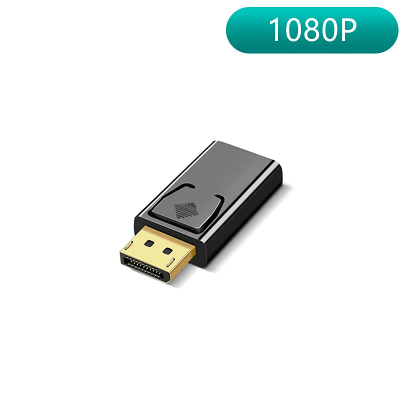 Convertisseur DP vers mâle vers femelle, Port d'affichage 4K vers adaptateur Compatible, câble Audio vidéo HD pour PC TV projecteur d'ordinateur portable