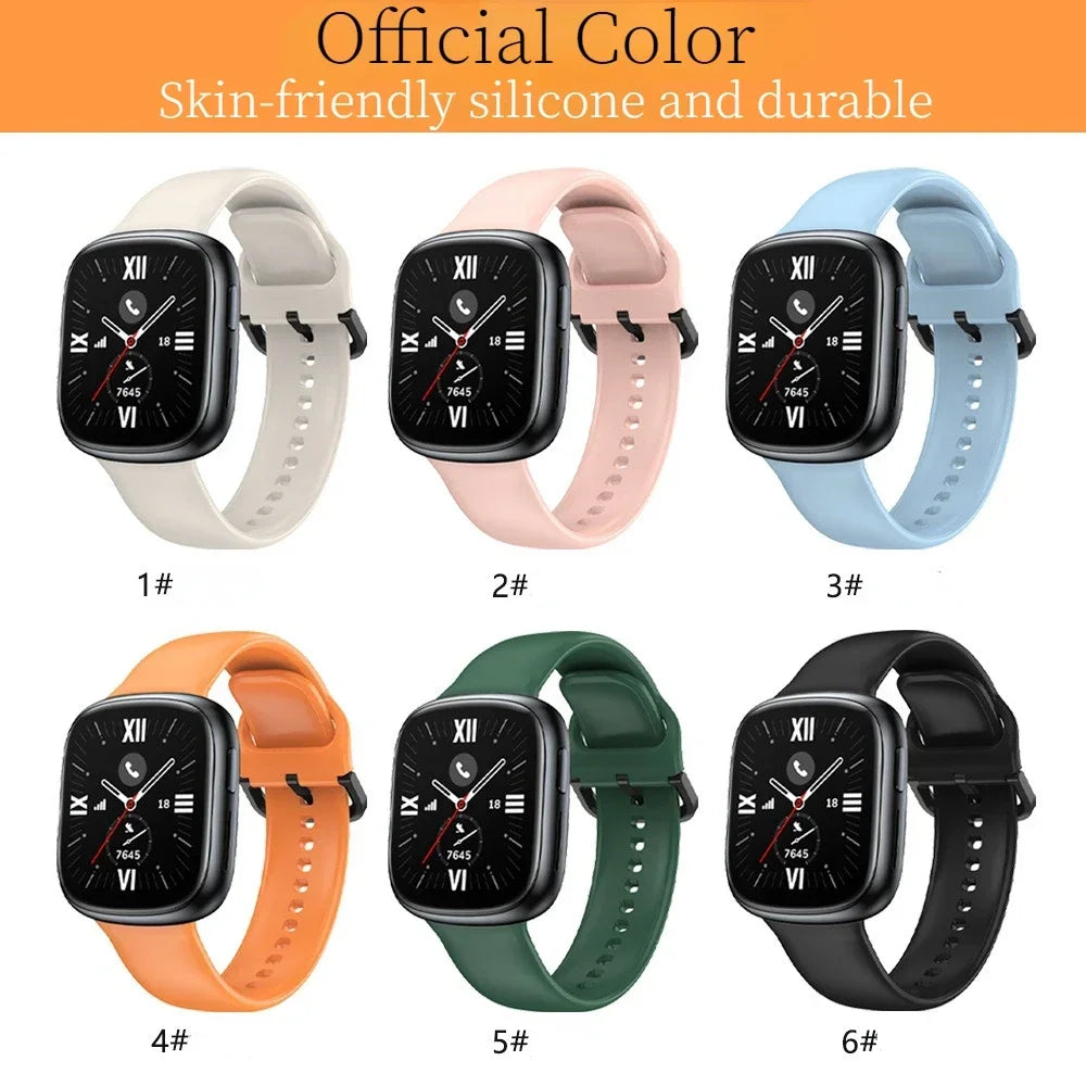 Bracelet sport en silicone pour Huawei Honor Watch 4 Smart Watch 4 Accessoires de bracelet remplaçable pour Huawei Honor Watch 4 Soft Band