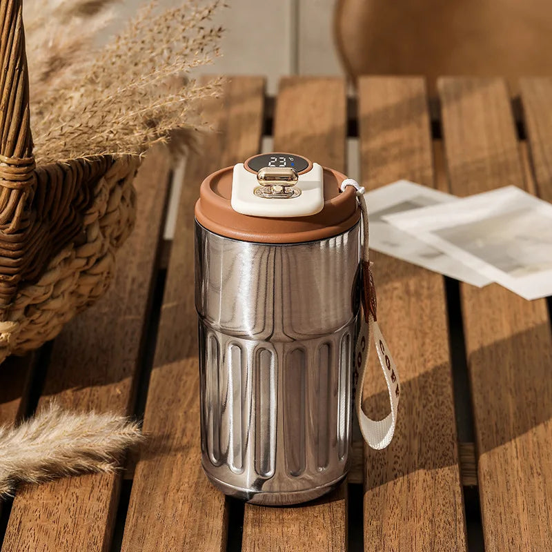 Bouteille Thermos de 450ml, affichage intelligent de la température, tasse sous vide en acier inoxydable 316, tasse à café de bureau, tasse thermique Portable d'affaires