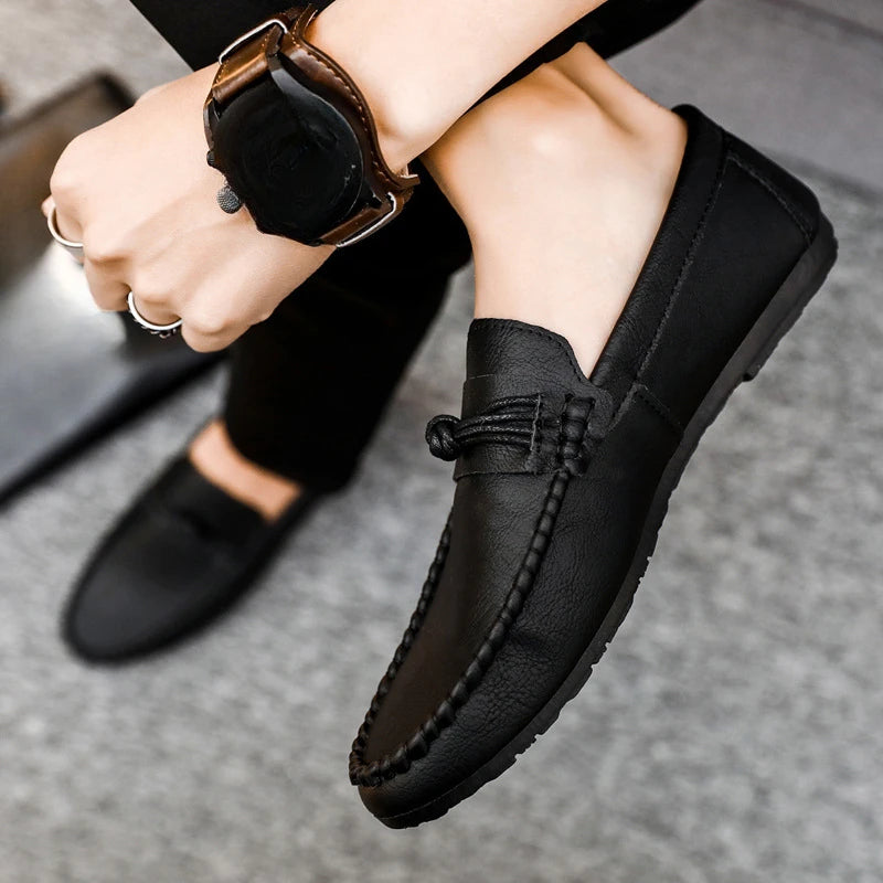 Hommes Mocassins Slip On Classique Hommes Mocassins Mode Cuir Casual Chaussures Pour Hommes Appartements Chaussures Plus La Taille 39-44