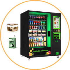 Distributeur automatique réfrigéré combiné pour aliments et boissons, bière, boissons froides, eau